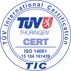 ISO 14001 - TUV international certification